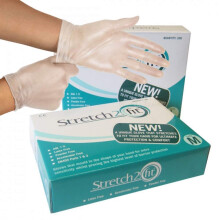 Stretch 2 Fit Box of 100 or 200 Disposable & Recyclable Gloves - Powder & Latex Free, Allergy Free - Work, Food Preparation, Tattoo, NHS, Cleaning, W