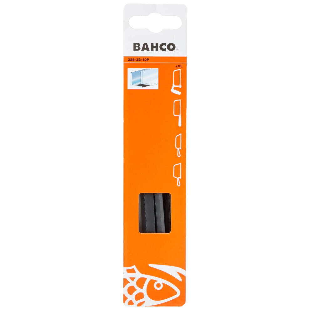 Bahco 228-32-10P Junior Hacksaw Blade, 32Tpi, 150M