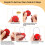4 Pcs Combination Padlocks, Small Padlock with Com 3