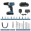 C P CHANTPOWER Cordless Drill Set, 20V Electric Power Drill Driver wit 7