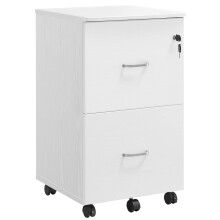 VASAGLE 2-Drawer File Cabinet, Locking Filing Cabinet for Home Office, Small Rolling File Cabinet, Printer Stand, A4, Letter-Size Hanging Files,