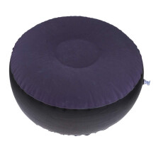 freneci Inflatable Ottoman Foot Rest Outdoor Pouf Footstool Portable Patio Stool Seat - Dark Blue, 62x32cm