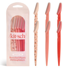Kitsch Dermaplaning Tool for Women Face, 6 pc (Assorted Cherry Blossom)