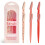Kitsch Dermaplaning Tool for Women Face, 6 pc (Assorted Cherry Blossom) 1