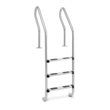 Uniprodo Stainless Steel Inground Pool Ladder Swimming Pool Ladder 3 Steps UNI_POOL_LADDER_1600 (Max. Load 180kg, Stainless Steel, Plastic, Step Width