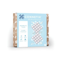 Connetix Clear Base Plate Pack, 2 Pieces