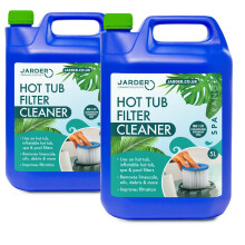 Jarder Hot Tub Filter Cleaner 10L - Improves Filtration and Performance - Overnight Soak - 20 Uses - Suitable for Pool Filters