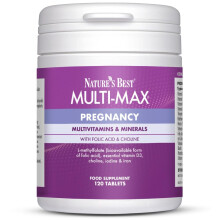 Nature's Best Multi-Max Multivitamin for Pregnancy - Comprehensive Nutritional Support for Mums-to-Be - UK Made - 120 Tablets (2 Months' Supply)