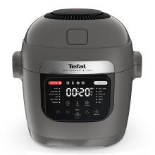 Tefal Multicook & Fry, air fryer and Multicooker, 12 Programs, Crispy Results, Multi-Layer Cooking, 6 L Capacity, Hippo Iron, MY730BG1