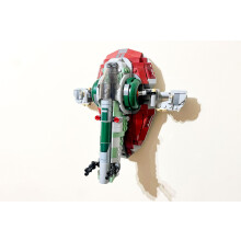 3Dudes & Dad Wall Mount Bracket compatible with LEGO? Star Wars Boba Fett's Starship - Custom Designed Storage Hook for Set 75312 - 3D Printed Plastic