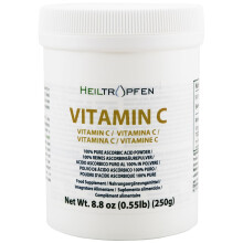 Pure Ascorbic Acid fine crystalline Powder | 0.55 lb - 250 g | Vitamin C | Pharma Ingredients (Ph. EUR, USP, BP) | Third-Party Tested | Heiltropfen?