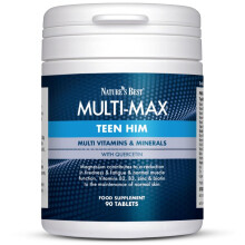Nature's Best Multi-Max Multivitamin for Teen Him - with Vitamin C, Selenium and Magneisum - Growth & Development Support for Boys 13-19 - UK Made -