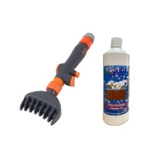 SUDS-ONLINE Swimming Pool/Hot Tub Filter Cartridge Cleaning Kit, Hand-Held Brush Tool with 1L Cleaner Solution