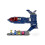 Display Stand compatible with Lego 76281 X-Men X-Jet 4