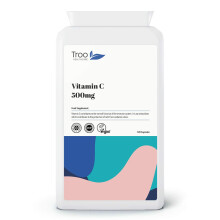 Troo Health Care Vitamin C 500mg Supplement 120 Capsules - High Strength - Easy Swallow - Immune Support Reduces Fatigue
