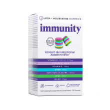 UPSA x Nourished 7-in-1 Immunity Gummies for Adults - Vegan Multivitamin Gummy with Vitamin C, D, E, Zinc, Iron, Selenium - Immune System Booster,