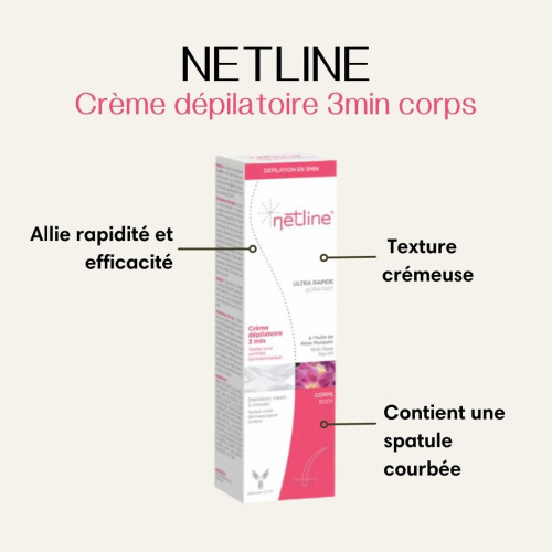 Netline Depilatory Cream 3 Minutes 150ml 2