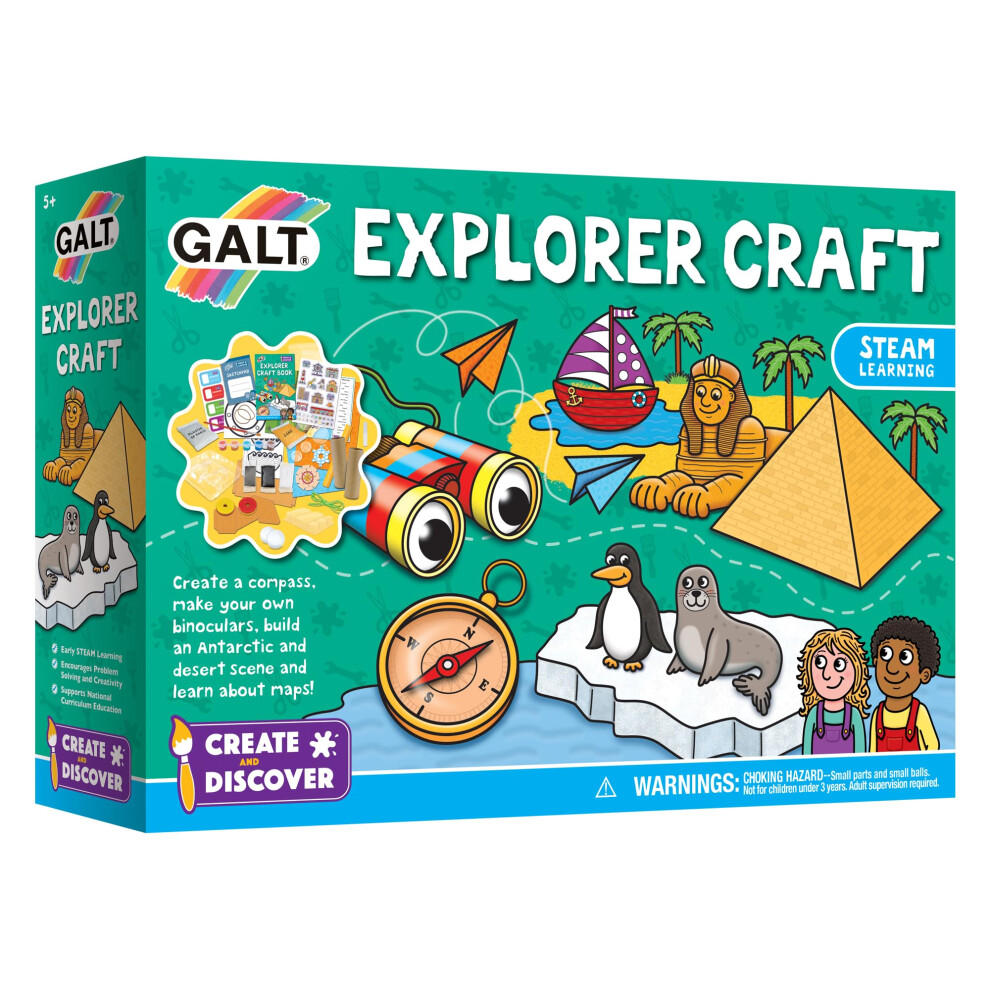 Galt Toys Explorer Craft - Steam 8 Activity Arts & Crafts Kit - For Kids Age 5 +