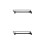 2Pcs Black Steel Sliding Towel Rail Extendable Pull-Out Wardrobe Rod 7