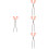 4pcs Tongs Plastic Long Handle Iron Pliers 8