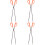 4pcs Tongs Plastic Long Handle Iron Pliers 7