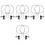 Laptop Computer 8 Sets Portable Keyed Lock Accessories Alloy 5