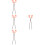 4pcs Tongs Plastic Long Handle Iron Pliers 9