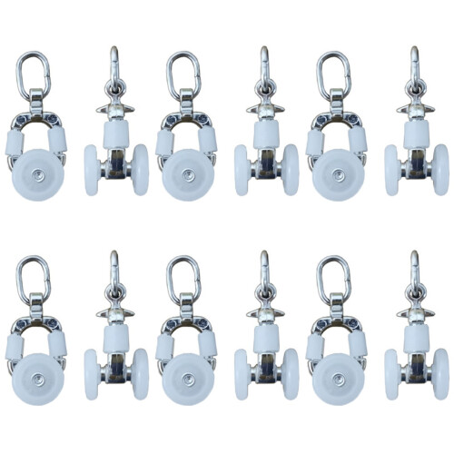 6 Pieces Curtain Rings Roller Blinds Track Pulley Rollers Wheels 1