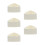 5Pcs Practical Triangle Rice Ball Mold Maker Beige PP Sushi DIY Gadget 8