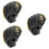 3 Pcs Baseball Glove Hand Throw Men'S Pu Man 7