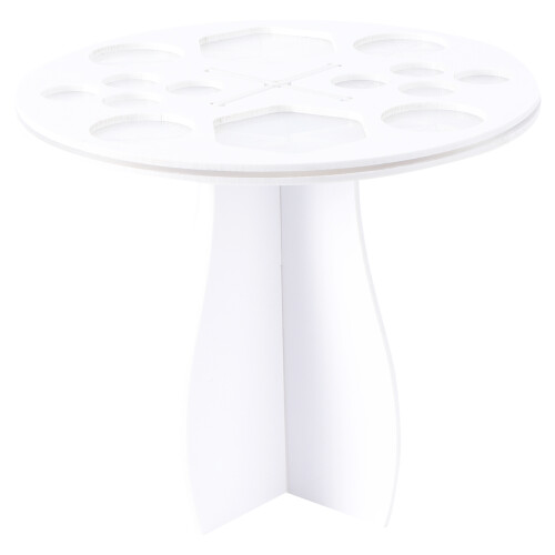 3 Pcs Makeup Brush Drying Rack 14 Holes White Holder Stand 1