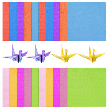 400 Sheets Origami Iridescent Glitter Craft Paper