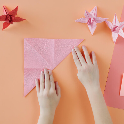 400 Sheets Origami Iridescent Glitter Craft Paper 2