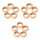 15 Pcs Unfinished Wooden Bangles for Jewelry Making Craft Projects 4