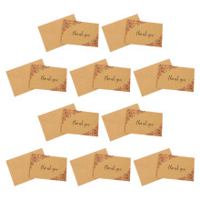 20 Pcs Kraft Thank You Card Vintage Multi-Use Memo