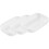6 Pcs Abrader Grinding Bowl White Plastic Ginger Garlic 1