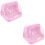 2St Roze Babyfles Bewaarcontainer Met En Aftapbak Van PP 6