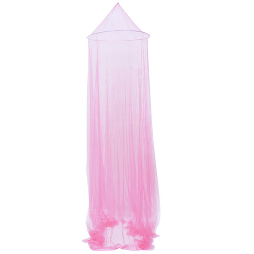 2Pcs Pink Net Bed Canopy Dome Mosquito Netting Elegant and