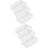 6 Pcs Abrader Grinding Bowl White Plastic Ginger Garlic 7