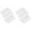 6 Pcs Abrader Grinding Bowl White Plastic Ginger Garlic 2