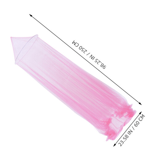 2Pcs Pink Net Bed Canopy Dome Mosquito Netting Elegant and 2