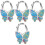 4Pcs Assorted Color Alloy Purse Hanger Handbag Hook for Table Use 5
