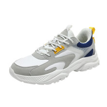 Men's Running Shoes Lightweight Breathable Trainers for Jogging Tennis Hiking Walking Grey UK 9