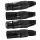 4St Zwarte Audio Microfoon Kabel Adapter 5-Pins Xlr Connectors Set 8