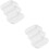 6 Pcs Abrader Grinding Bowl White Plastic Ginger Garlic 6