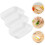 6 Pcs Abrader Grinding Bowl White Plastic Ginger Garlic 9