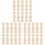 30 Pcs Unpainted Wooden Peg Dolls Craft Set 4