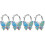 4Pcs Assorted Color Alloy Purse Hanger Handbag Hook for Table Use 6