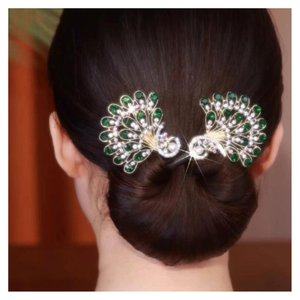 Unisex Hair Bun Maker And French Twist Hair Tool With Crystal Design For Fast Styling And Secure Hold
