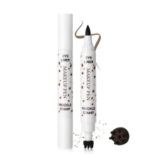 Freckle Pen Waterproof QuickDry 2 in 1 DualEnded Natural Freckle Stamp Eyeliner for Face